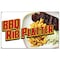 Signmission BBQ Rib Platter Banner Concession Stand Food Truck Single Sided B-96 BBQ Rib Platter19 - alternate 1